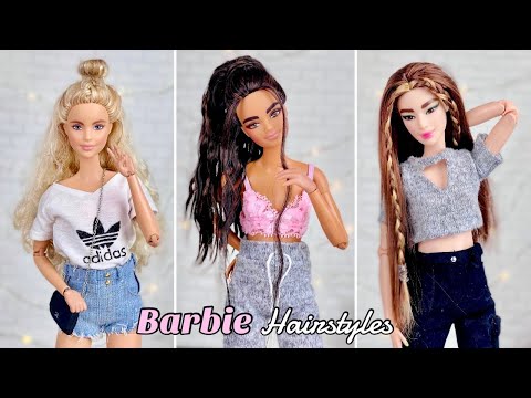 6 CUTE Barbie Hairstyles!! #3💕 - YouTube